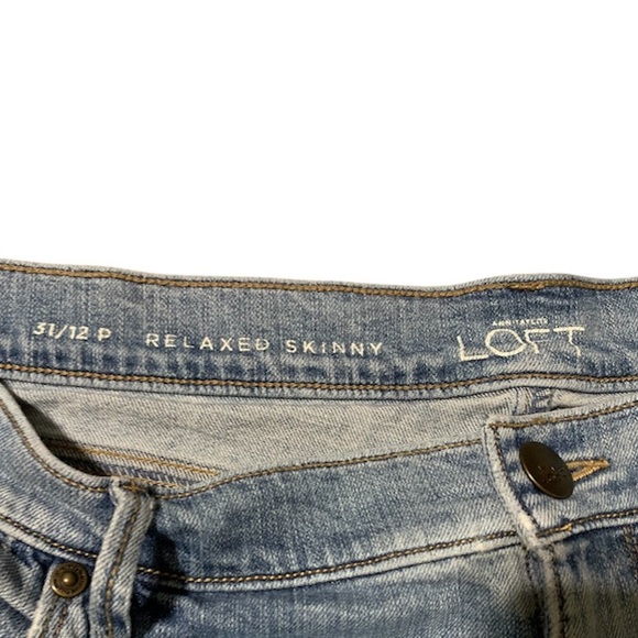 Ann Taylor Loft relaxed skinny petite jeans - Picture 4 of 5